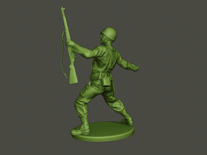american soldier ww2 grenade a1 Modèles 3D en vedette