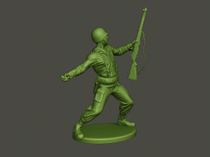 american soldier ww2 grenade a1 Modèles 3D en vedette