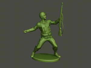 american soldier ww2 grenade a1 Modèles 3D en vedette