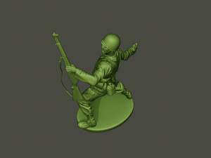 american soldier ww2 grenade a1 Modèles 3D en vedette