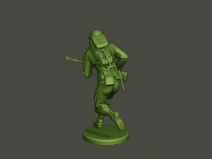 american soldier ww2 run a1 3D 프린트 모델