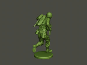 american soldier ww2 run a1 3D 프린트 모델