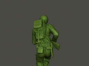 american soldier ww2 run a1 3D 프린트 모델