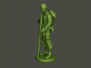 american soldier ww2 looking bazooka a4 3D Print Model