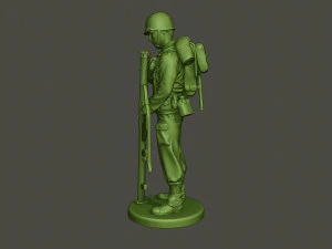 american soldier ww2 looking bazooka a4 3D Print Model