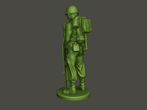 american soldier ww2 looking bazooka a4 Modèles 3D en vedette