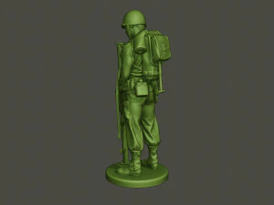 american soldier ww2 looking bazooka a4 3D Print Model