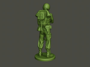 american soldier ww2 looking bazooka a4 Modèles 3D en vedette