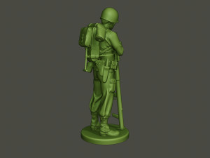 american soldier ww2 looking bazooka a4 Modèles 3D en vedette