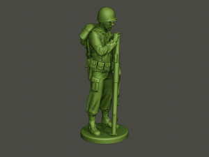 american soldier ww2 looking bazooka a4 Modèles 3D en vedette