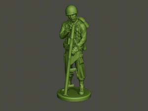 american soldier ww2 looking bazooka a4 3D Print Model