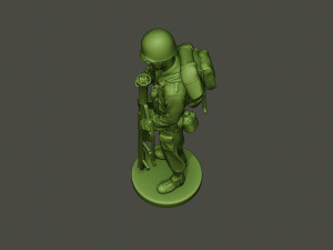 american soldier ww2 looking bazooka a4 Modèles 3D en vedette