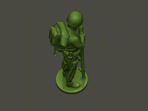 american soldier ww2 looking bazooka a4 3D Print Model