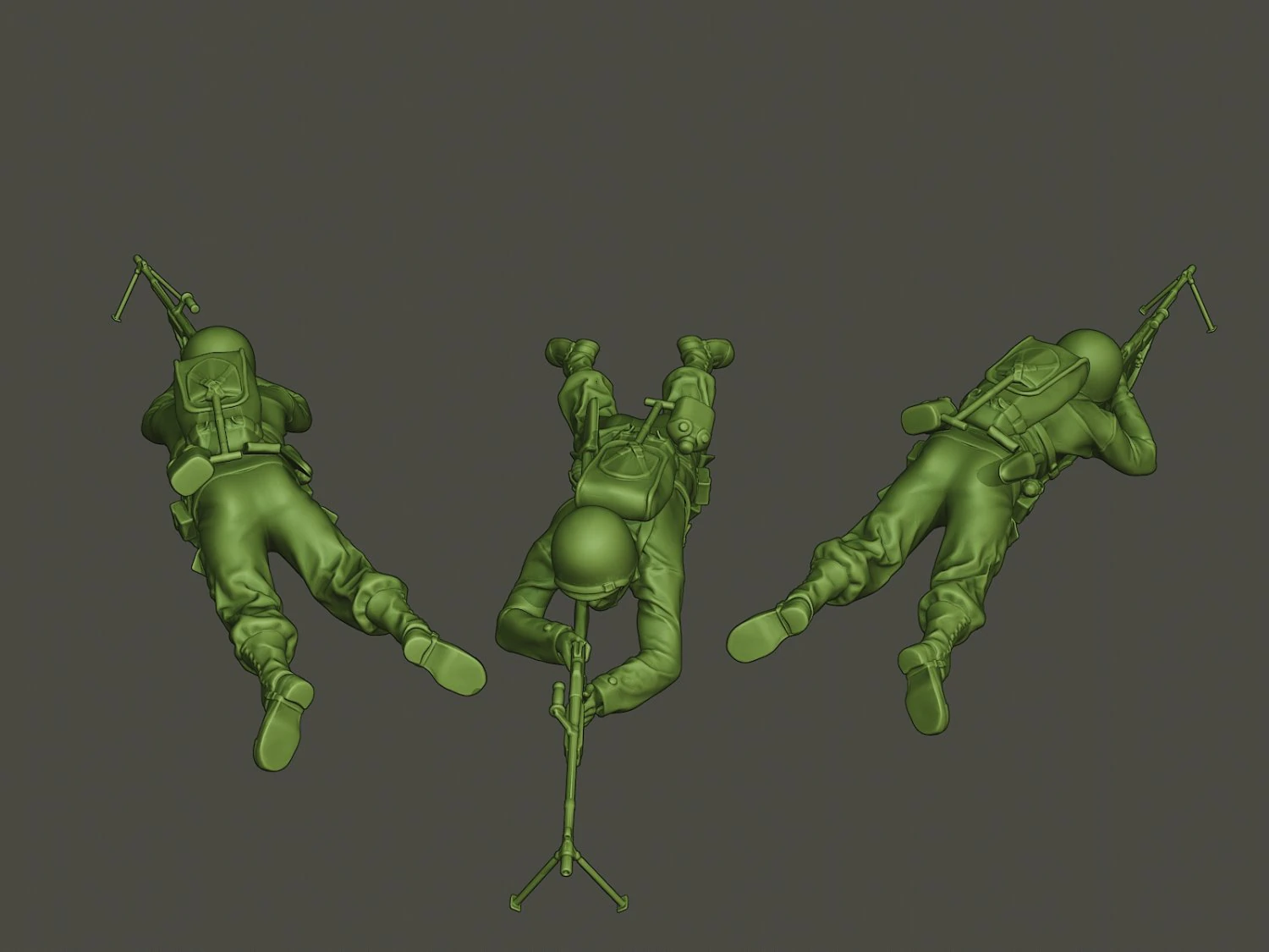 american soldier ww2 shoot lying down a3 3D Print Model .c4d .max .obj .3ds .fbx .stl .blend 