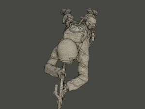 american soldier ww2 shoot lying down a3 3D Print Model