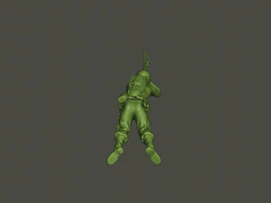 american soldier ww2 shoot lying down a3 3D Print Model