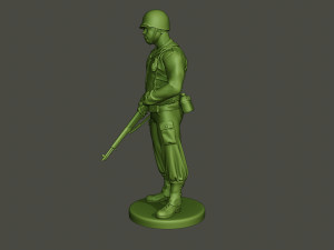 american soldier ww2 stand guard a5 Modelo de impresión 3D