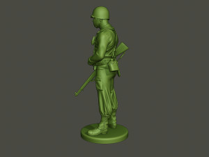 american soldier ww2 stand guard a5 3D 프린트 모델