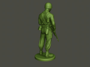 american soldier ww2 stand guard a5 3D 프린트 모델