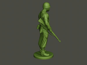 american soldier ww2 stand guard a5 3D 프린트 모델