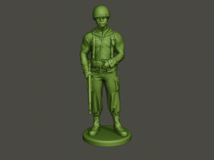 american soldier ww2 stand guard a5 3D 프린트 모델