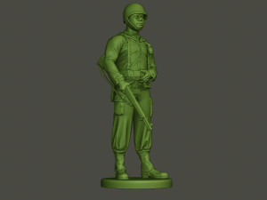 american soldier ww2 stand guard a5 3D 프린트 모델