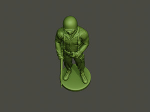 american soldier ww2 stand guard a5 3D 프린트 모델