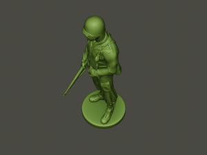american soldier ww2 stand guard a5 3D 프린트 모델