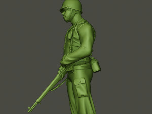 american soldier ww2 stand guard a5 3D 프린트 모델