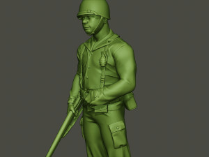 american soldier ww2 stand guard a5 3D 프린트 모델