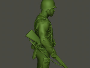american soldier ww2 stand guard a5 3D 프린트 모델