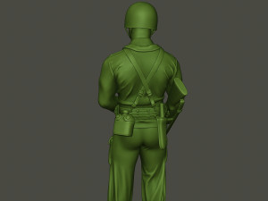 american soldier ww2 stand guard a5 3D 프린트 모델