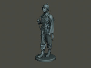 german soldier ww2 walk g1 3D-printmodel