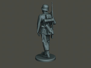 german soldier ww2 walk g1 3D-printmodel
