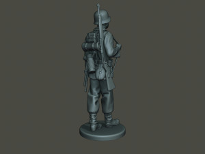 german soldier ww2 walk g1 3D-printmodel