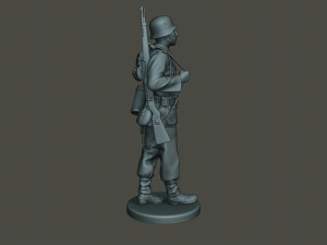german soldier ww2 walk g1 3D-printmodel