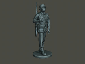 german soldier ww2 walk g1 3D-printmodel