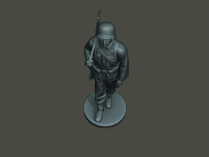german soldier ww2 walk g1 3D-printmodel