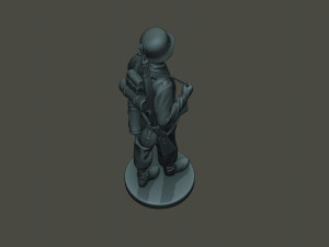 german soldier ww2 walk g1 3D-printmodel