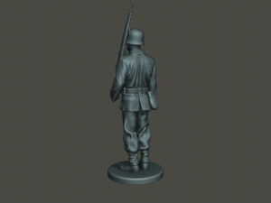 german soldier ww2 attention g1 3D 打印模型