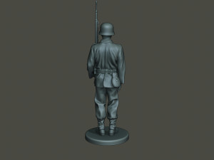 german soldier ww2 attention g1 3D 打印模型
