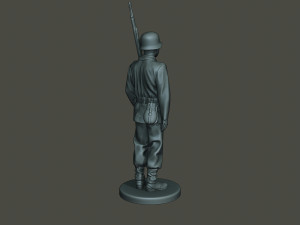 german soldier ww2 attention g1 3D 打印模型