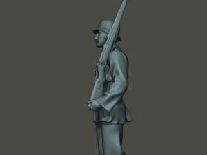 german soldier ww2 attention g1 3D 打印模型