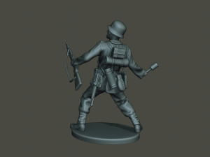 german soldier ww2 grenade g1 Modèles 3D en vedette