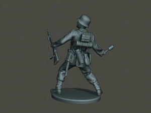 german soldier ww2 grenade g1 3D Print Model