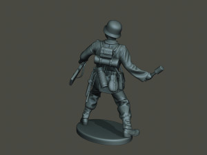 german soldier ww2 grenade g1 Modèles 3D en vedette