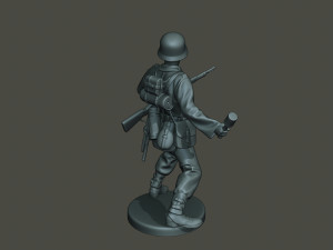german soldier ww2 grenade g1 Modèles 3D en vedette