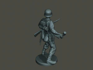 german soldier ww2 grenade g1 3D Print Model