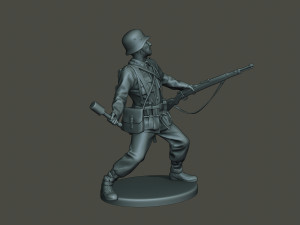 german soldier ww2 grenade g1 Modèles 3D en vedette