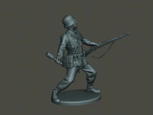 german soldier ww2 grenade g1 3D Print Model